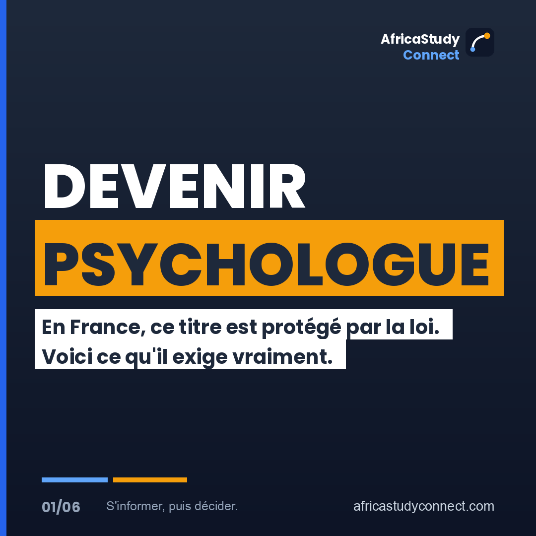 Master de psychologie en France : le titre de psychologue, les 500 heures de stage et les 172 parcours, expliqués aux étudiants d'Afrique de l'Ouest